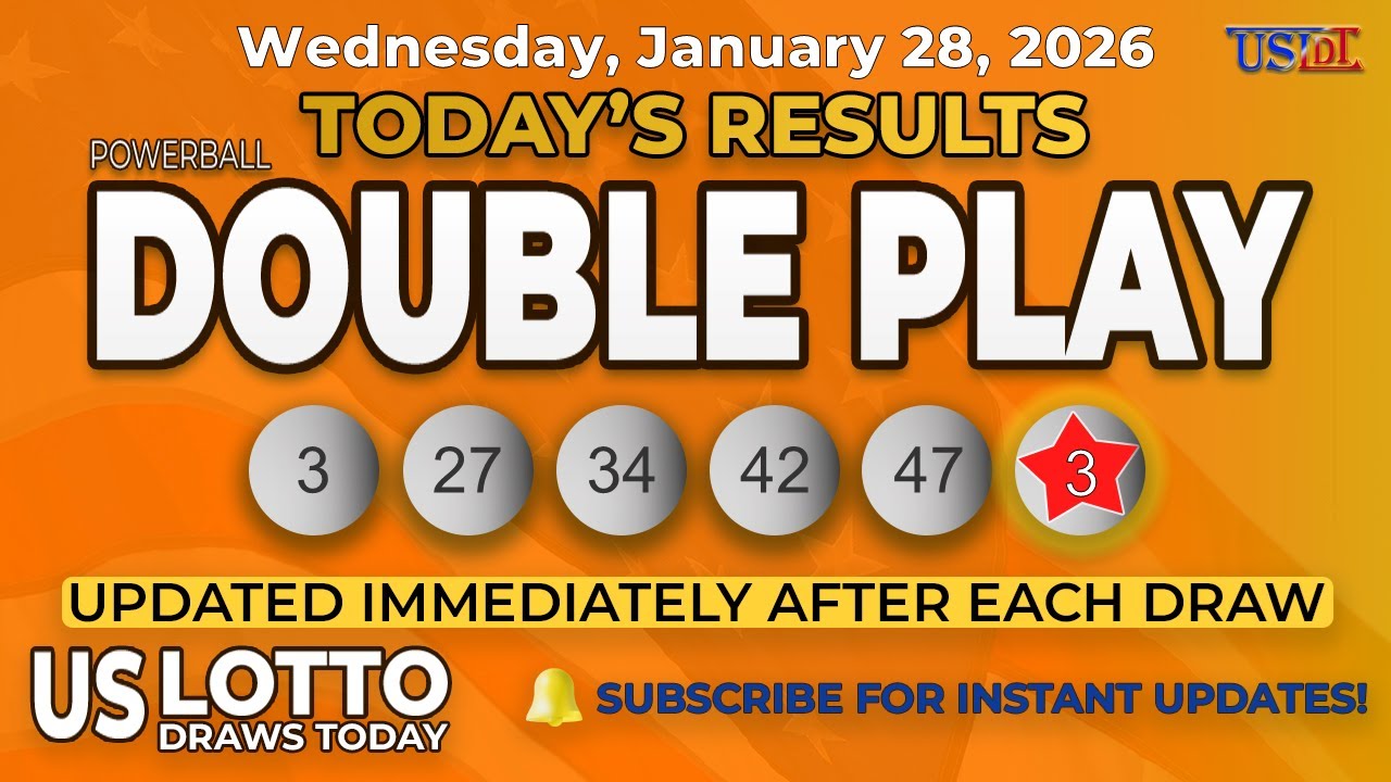 Powerball Double Play Results Today – Latest Winning Numbers for Wednesday, January 28, 2026