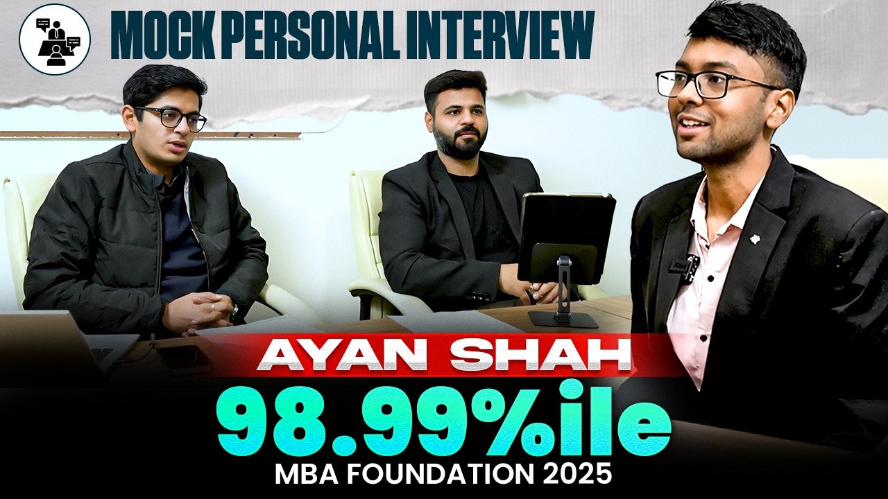 IIM Personal Interview (Mock) | Gap Year, Confidence & Real MBA Interview Questions Explained