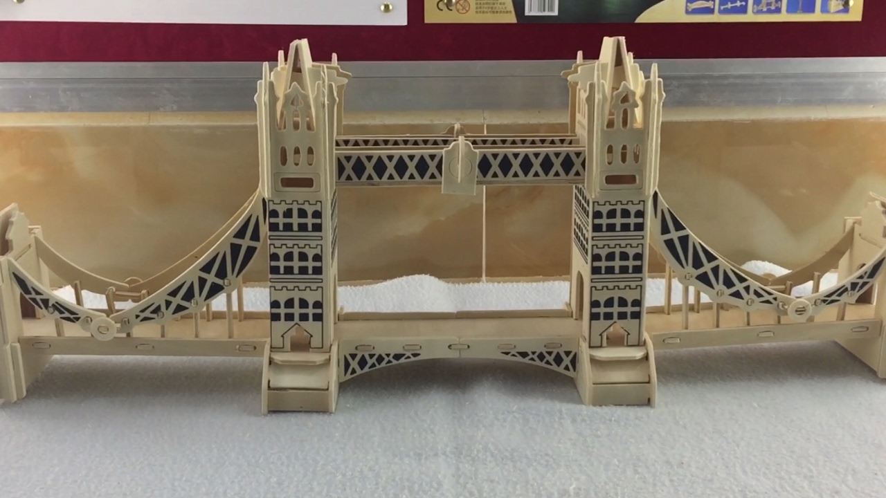 DIY Miniature London tower bridge ~ 3D Wood Craft ...