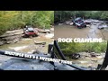 Rock Crawling in the Creek! Multiple Sxs's. Roxxzillas vs XTR 370s vs MRT Crawlers.