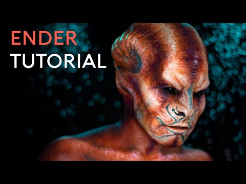 Alien FX Makeup Tutorial | RBFX Foam Latex Prosthetics | Ender