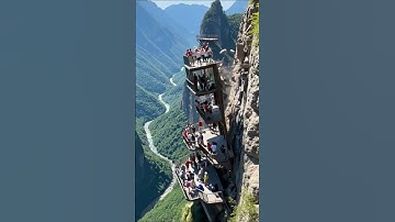 Cliff Balcony Collapse! 😱 Hundreds of Tourists in Danger