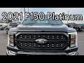 2021 Ford F150 Platinum Covert Edition Custom Agate Black Leveled on 34s Chrome Delete