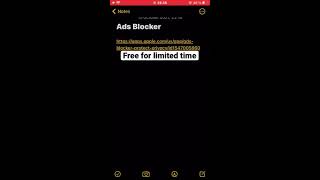 Free for limited time! Ad Blocker!