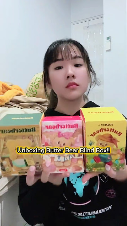 FINALLY unboxing these cute Butter Bear blind boxes!! 🧸🧈#ButterBear #BlindBox #ArtToy
