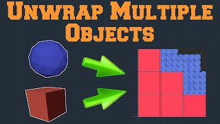 How to Unwrap Multiple Objects Blender 2.8?