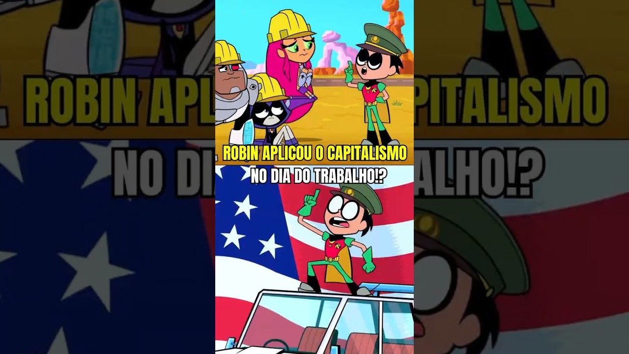 ROBIN APLICOU O CAPITALISMO NO DIA DO TRABALHO #jovenstitãs #beastboy #robin #shorts