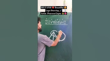 Tag DIVYANSHI ❤️ Beautiful 😍 Logo Drawing 🖌️ #shorts #art #drawing #viral #logo #viralvideo #artist