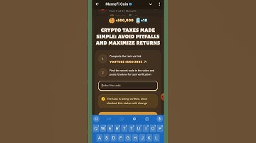 Crypto Taxes Made Simple: Avoid Pitfalls and Maximize Returns | MemeFi | MemeFi Code |