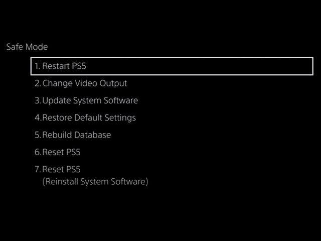How To: Start Playstation 5 into Safe Mode / Rebuild Database & More #PS5