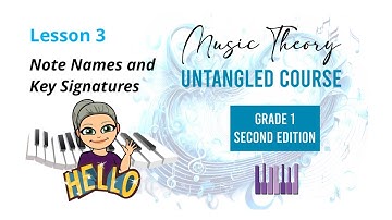 Lesson 3 - Note names and key signatures (Grade 1 Music Theory Untangled Course Second Edition)