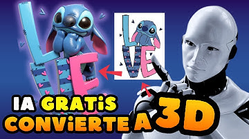 😮Convierte IMÁGENES 2D en 3D FÁCILMENTE ¡Diseños 3D GRATIS con IA! (y Vende Mas)