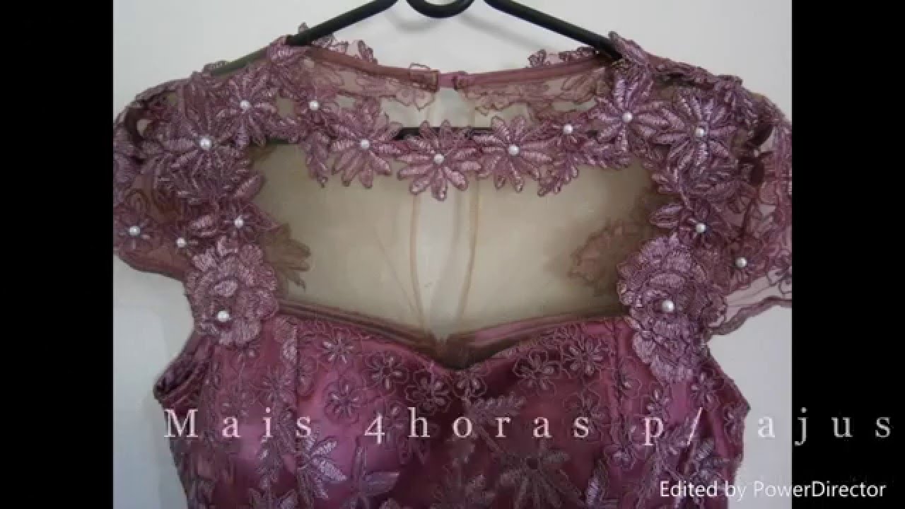 Vestido longo renda guipir e transparência - Mãe noivo - thptnganamst.edu.vn