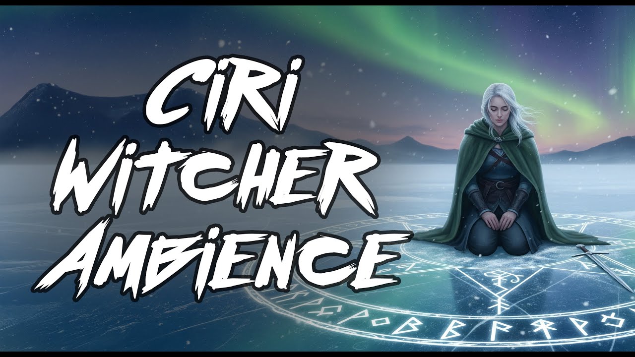 Зимняя магия Цири Спокойная атмосфера фэнтези Ведьмака