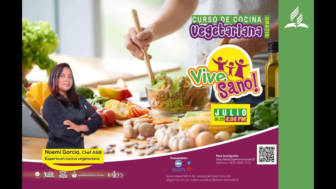Curso de cocina vegetariana - Ministerio de Salud ACD - YouTube