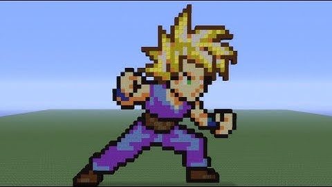 Minecraft Pixel Art: Teen Gohan Tutorial