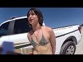 Russian Beauty Arrested in Bikini: A Beachside Drama