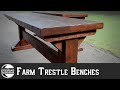 Farmhouse Bench with Traditional Joinery | Evening Woodworker