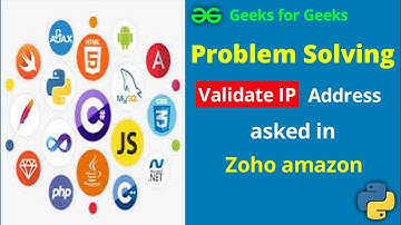 Validate IP Address Tamil || Geeks For Geeks