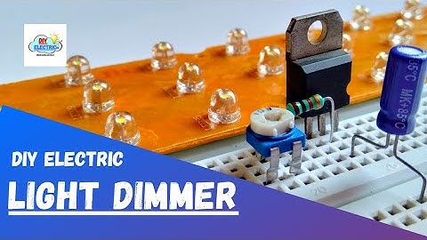 Light Dimmer Circuit Using LM317 on breadboard #led #diy #diyelectronic #electronic