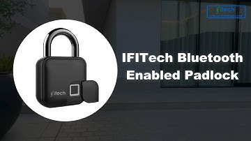 IFITech Bluetooth Enabled Rechargeable Smart Fingerprint Padlock | Phone App Control