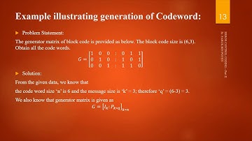 Information - Linear Block Codes (LBC) #information #theory #LBC #coding #engineering #studymaterial