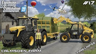 Collecting and stacking BALES with MrsTheCamPeR | Calmsden Farm | Farming Simulator 22 | Episode 17