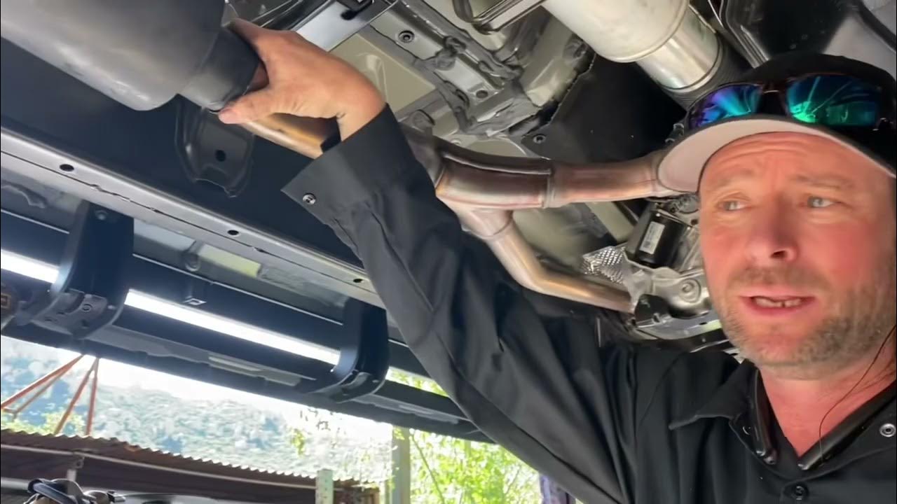 22+ Toyota Tundra Catback exhaust system installation YouTube