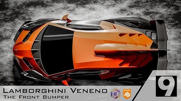 Blender car modelling... Lamborghini Veneno tutorial. (Part 9. The Front Bumper)