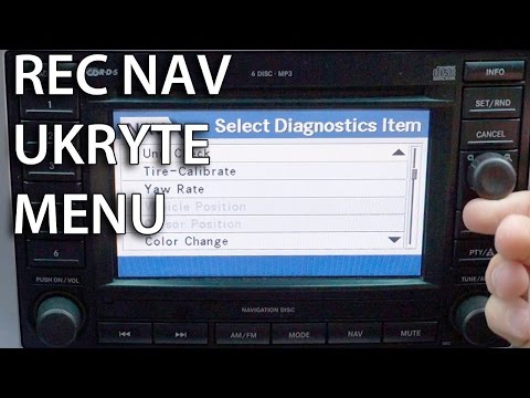 Jak uruchomić ukryte menu REC Nav (Dodge Chrysler Jeep MOPAR nawigacja GPS diagnostyka)