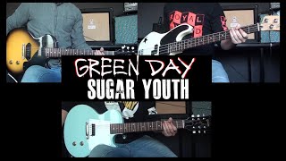 Green Day - Sugar Youth cover (Rhythm+Lead+Bass w/ Billie Joe Gibson \u0026 Mike Dirnt Squier)