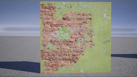 Modular Brick Wall, Unreal Engine: Textures blend by vertex colors