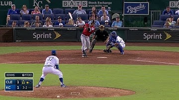 CLE@KC: Brantley gives Tribe lead with single in 11th