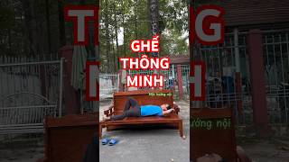 Ghế gỗ kéo thông minh biến thành giường ngủ nhanh chóng #noithatthongminh #ghegapthongminh #diy