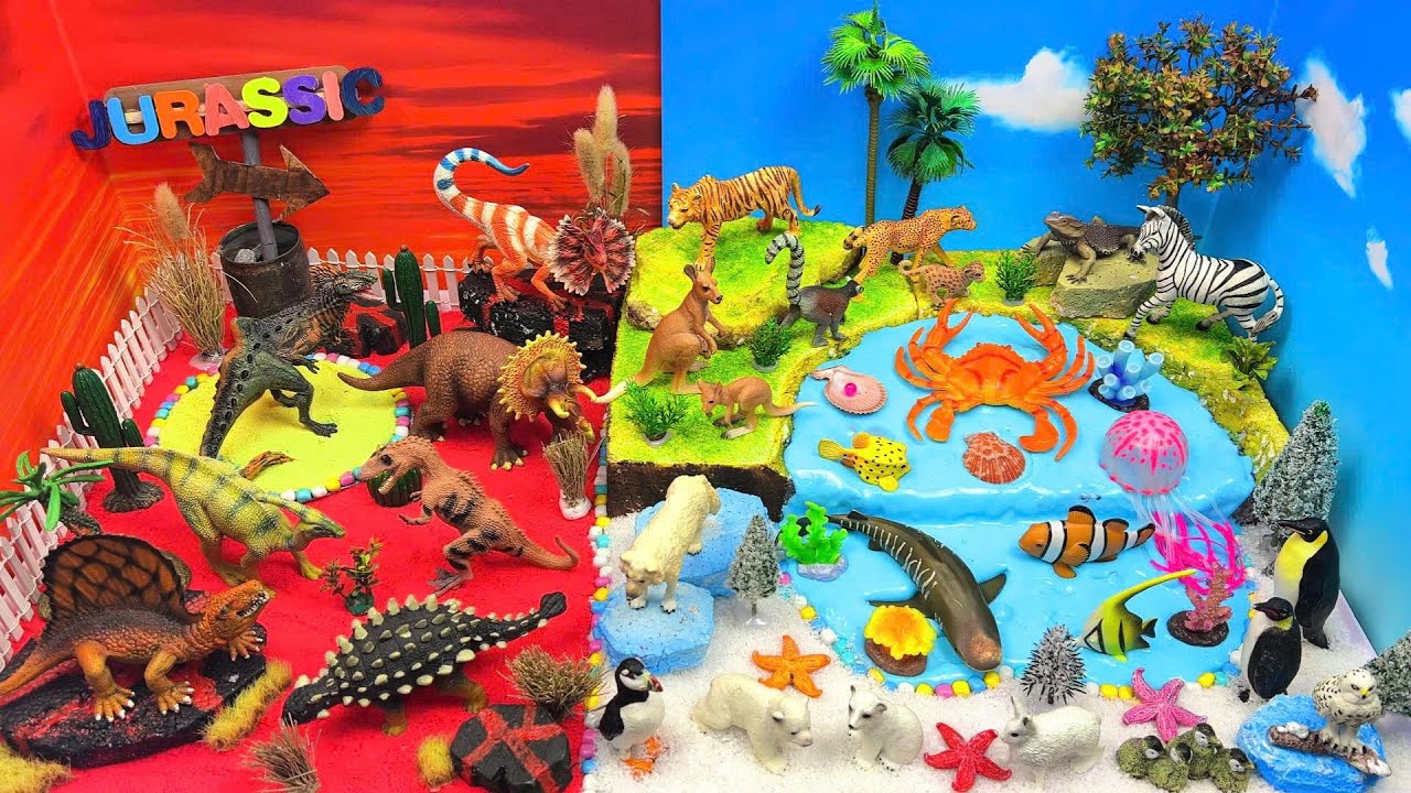Исследуйте животных | Юрский период, океан, саванны и Арктика 🦖🌊🦒❄️