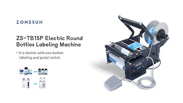 How To Use ZS-TB16P Electric Round Bottle Labeling Machine