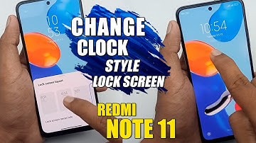 How To Change Lock Screen Clock Format & Add Own Info - Redmi Note 11