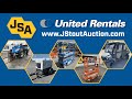 United rentals at j stout auctions