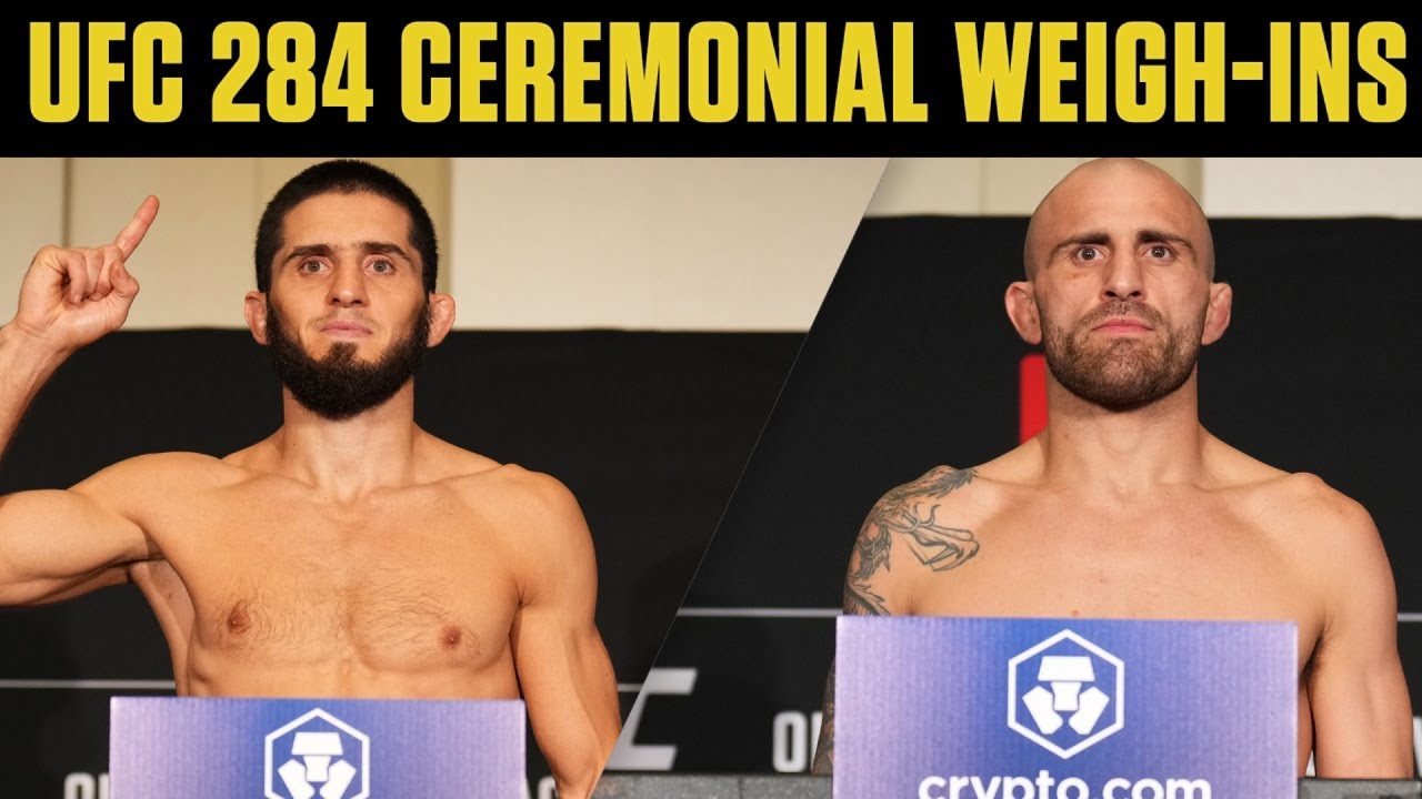 UFC 284 Ceremonial Weigh-Ins | MMA - YouTube