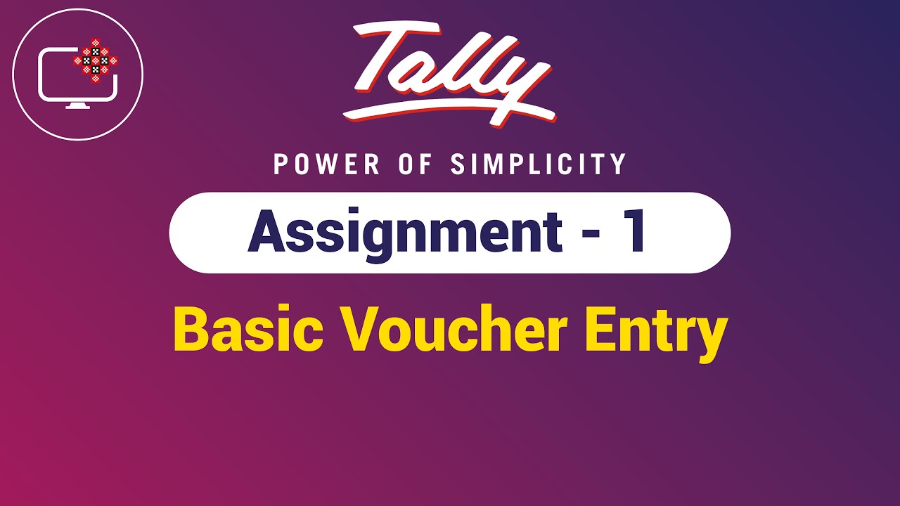 tally voucher entry assignment