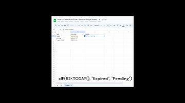 How to auto check expiry dates in Google Sheets #googlesheets #googlesheetstutorial #tutorials