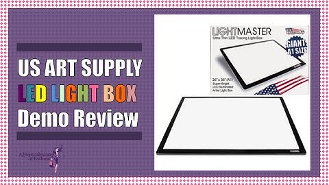 Tracing Light Box for Fashion, Photography, Graphic Design Sketches, Etc | A1 LED Lightmaster Demo