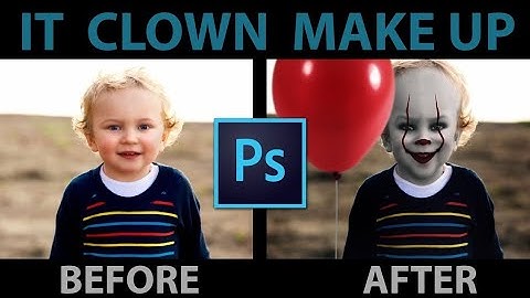 IT Clown/Joker/Pennywise Photoshop MakeUP - IT Movie Chapter 3 Poster photoshop manipulation