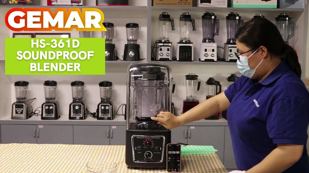 Saachi Commercial Silent Blender 4l - 1600w Crusher Juicer