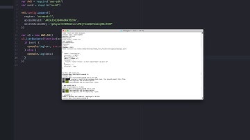 aws sdk node getting started example (2018)