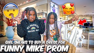 Girl SNEAKS to Mall to BUY Dress for FUNNY MIKE PROM! WHAT HAPPENS NEXT IS SHOCKING !!! 😱😱