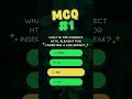 MCQs