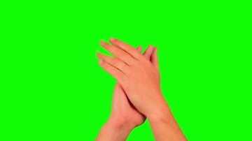 applaus clapping hands chroma key