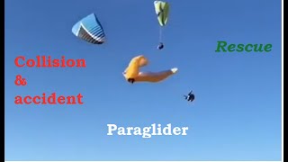 تصادف پاراگلایدر و سقوط آنها  Paragliding Collision & accident