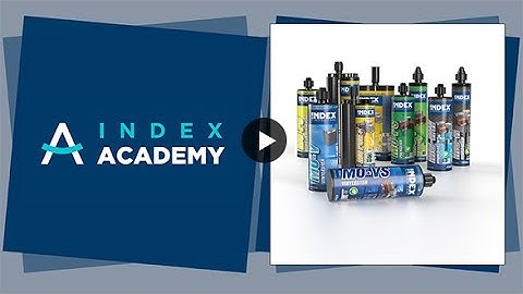 Chemical anchors: advantages, types and how to install them | INDEX Academy